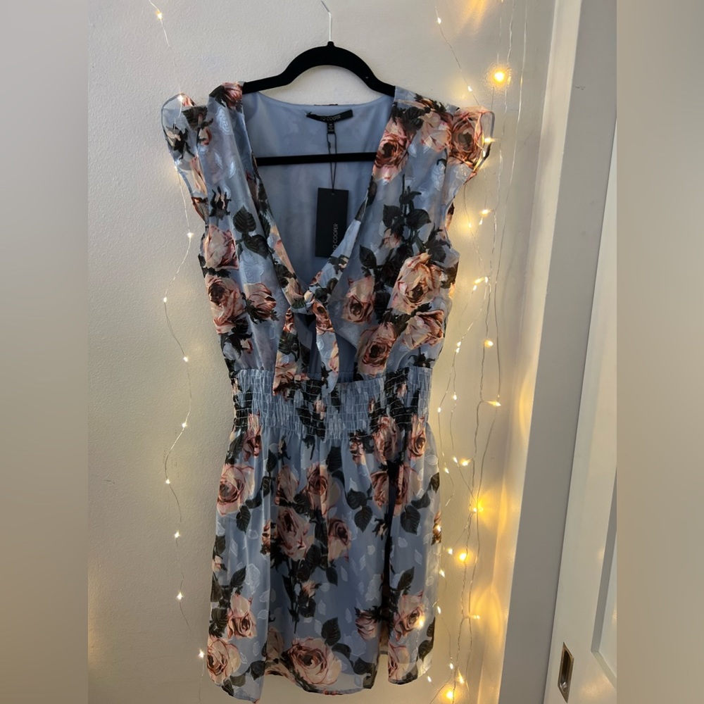 NEVER WORN MINI BLUE DRESS